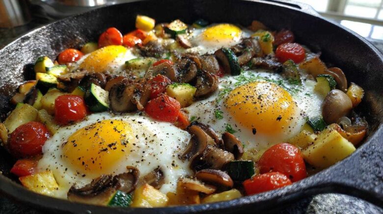 Loaded Veggie Breakfast Skillet