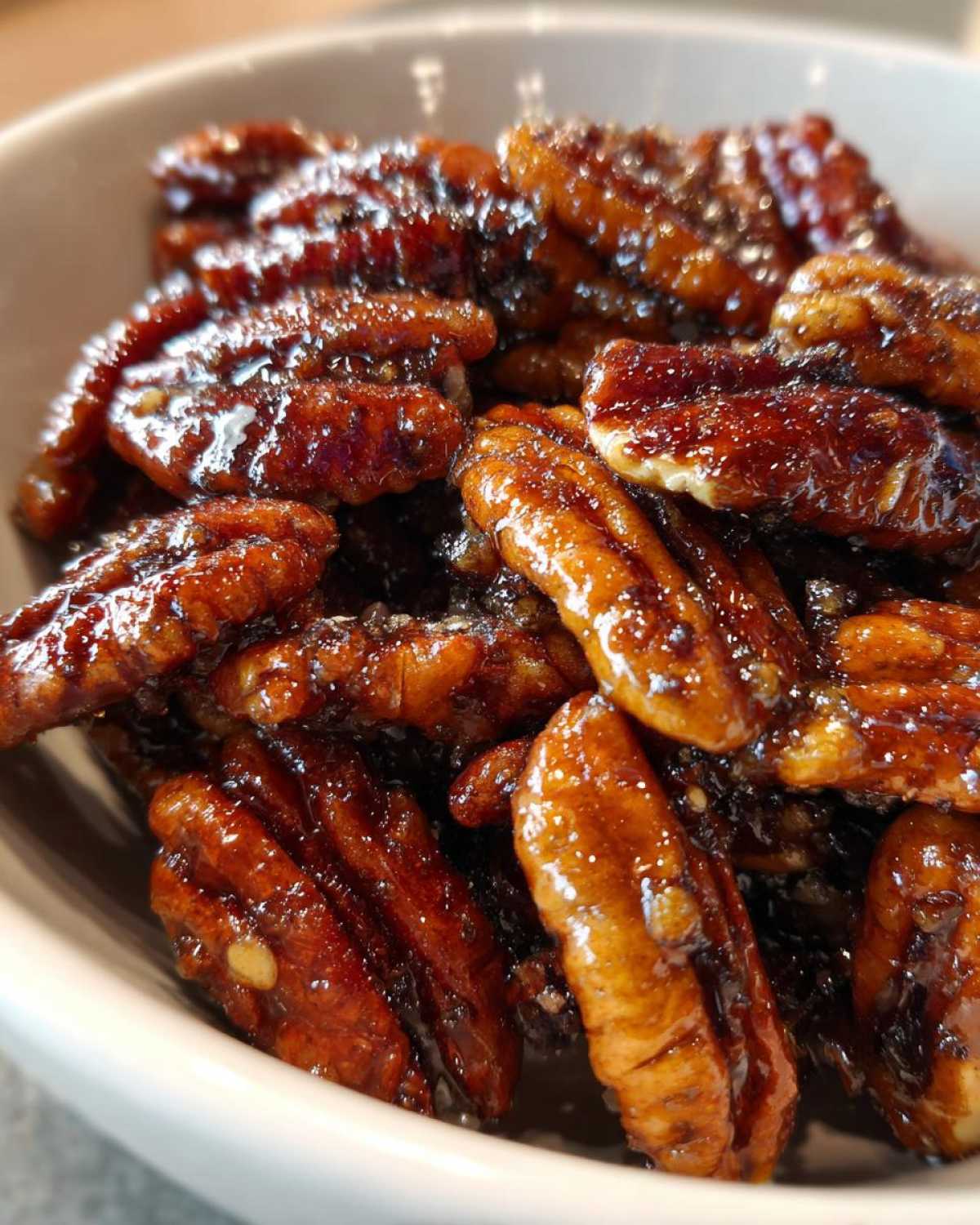 Maple Candied Pecans - detail 1