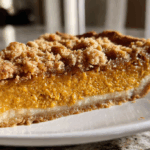 Maple Pumpkin Pie with Streusel