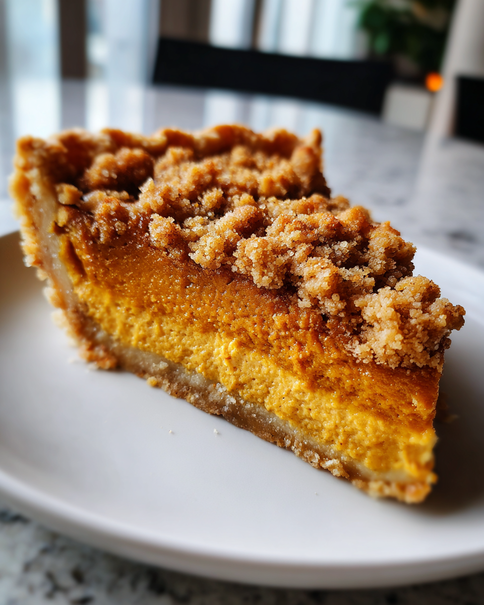 Maple Pumpkin Pie with Streusel - detail 3