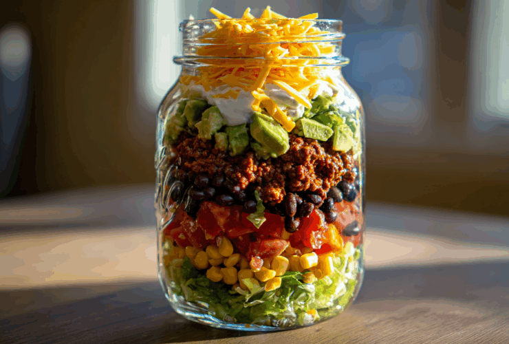 Mason Jar Taco Salad