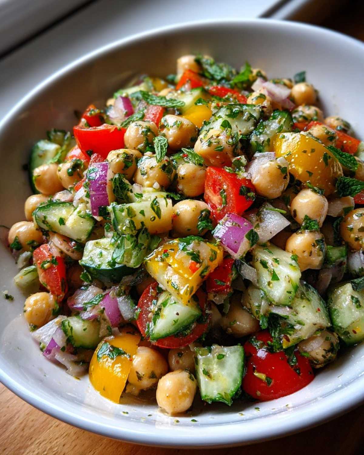 Mediterranean Chickpea Salad - detail 3
