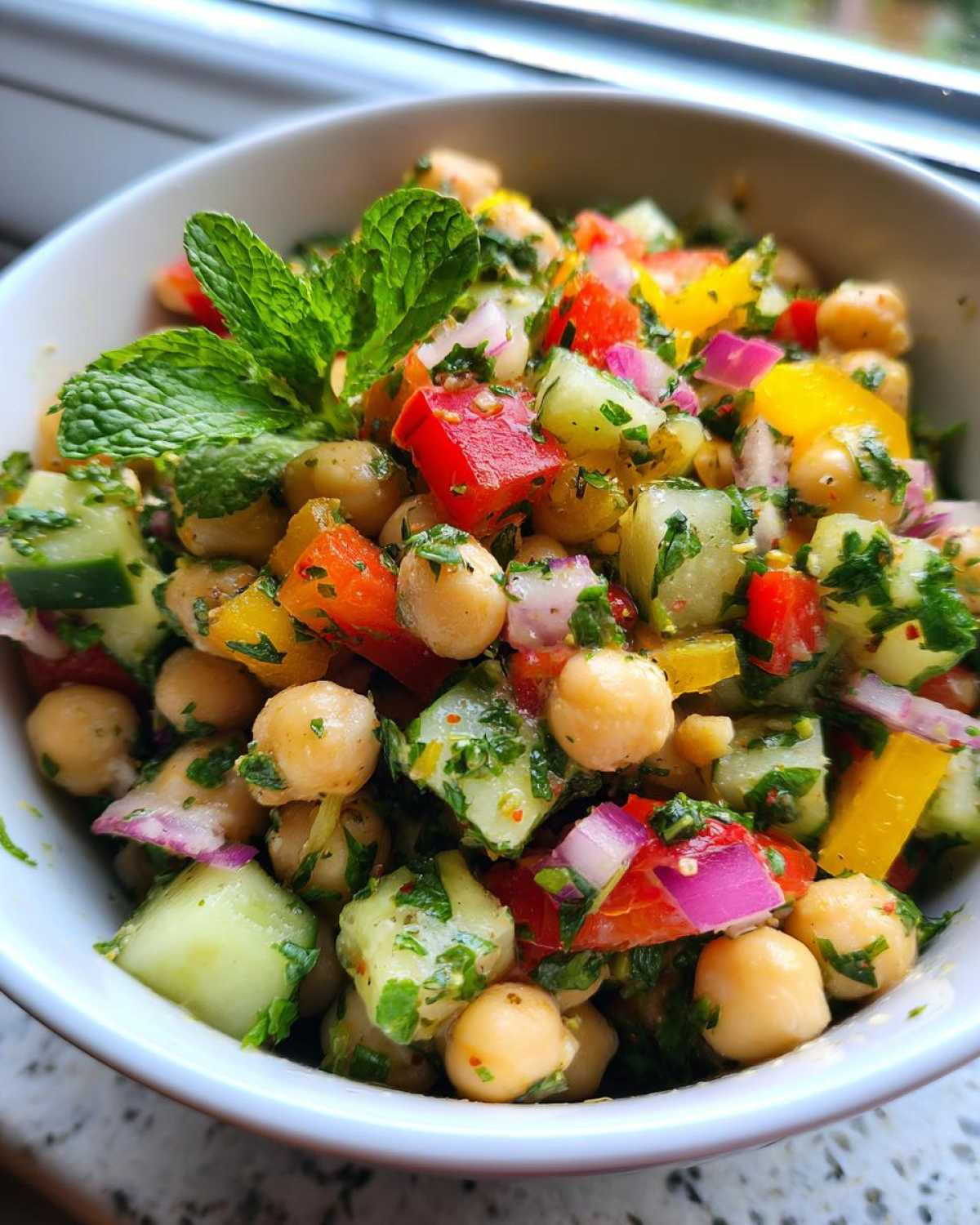 Mediterranean Chickpea Salad - detail 4