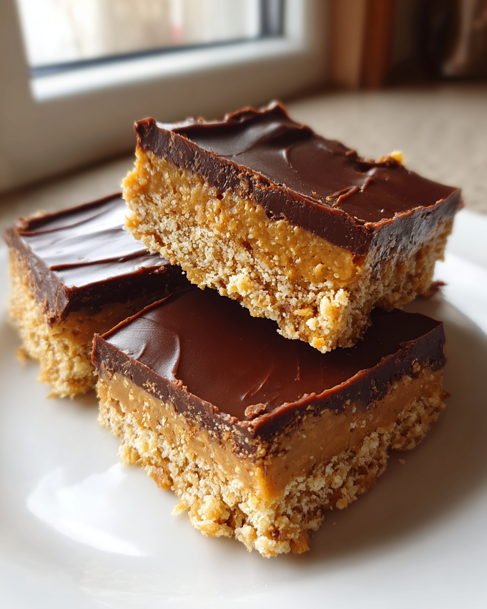 No-Bake Peanut Butter Bars - detail 1