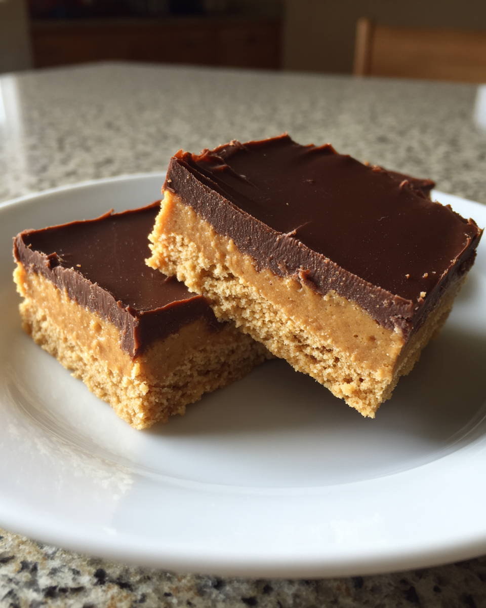 No-Bake Peanut Butter Bars - detail 2