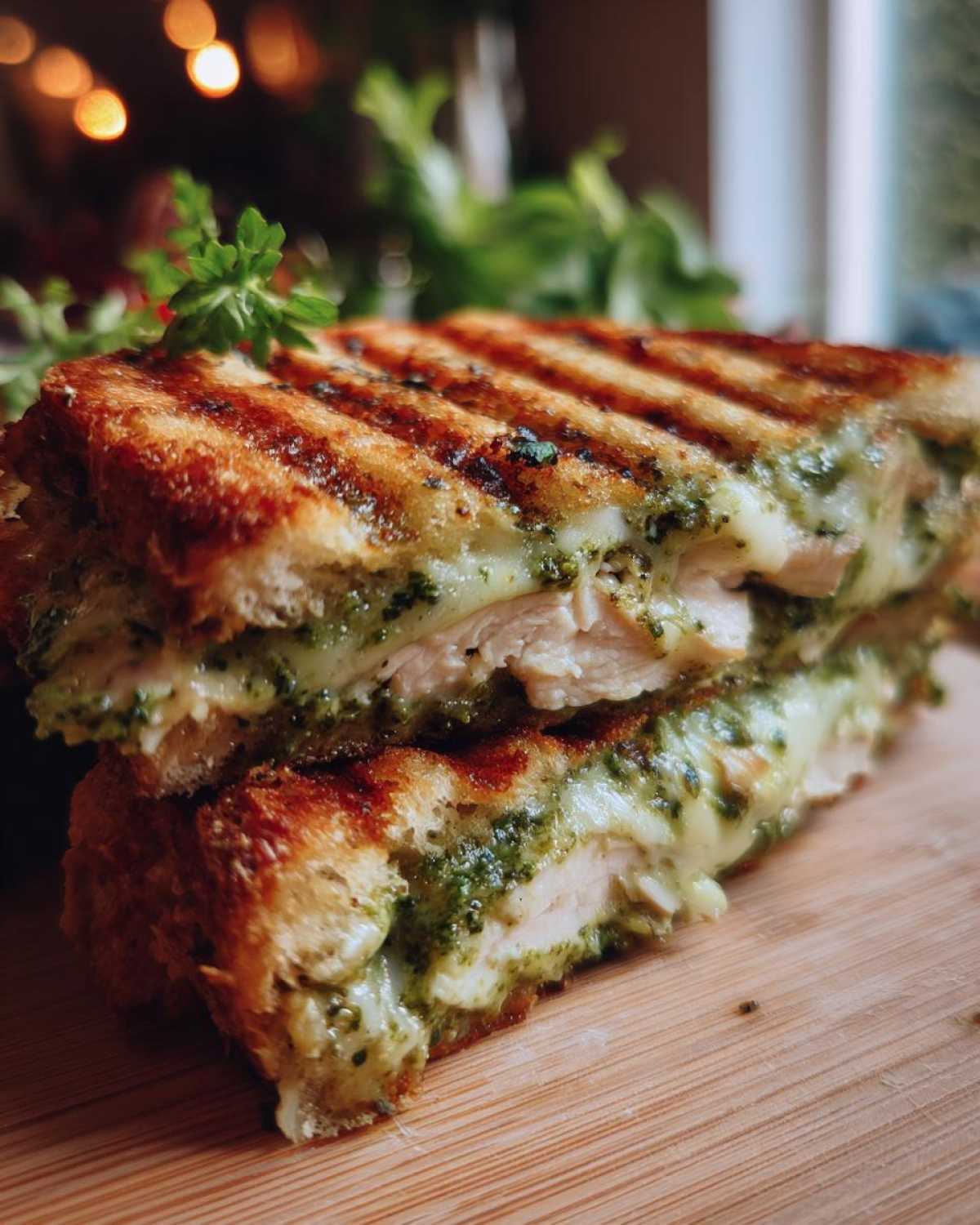 Pesto Chicken Panini - detail 1