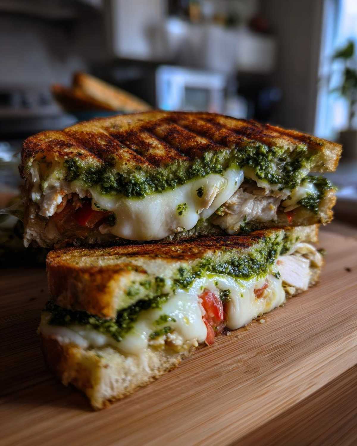 Pesto Chicken Panini - detail 2