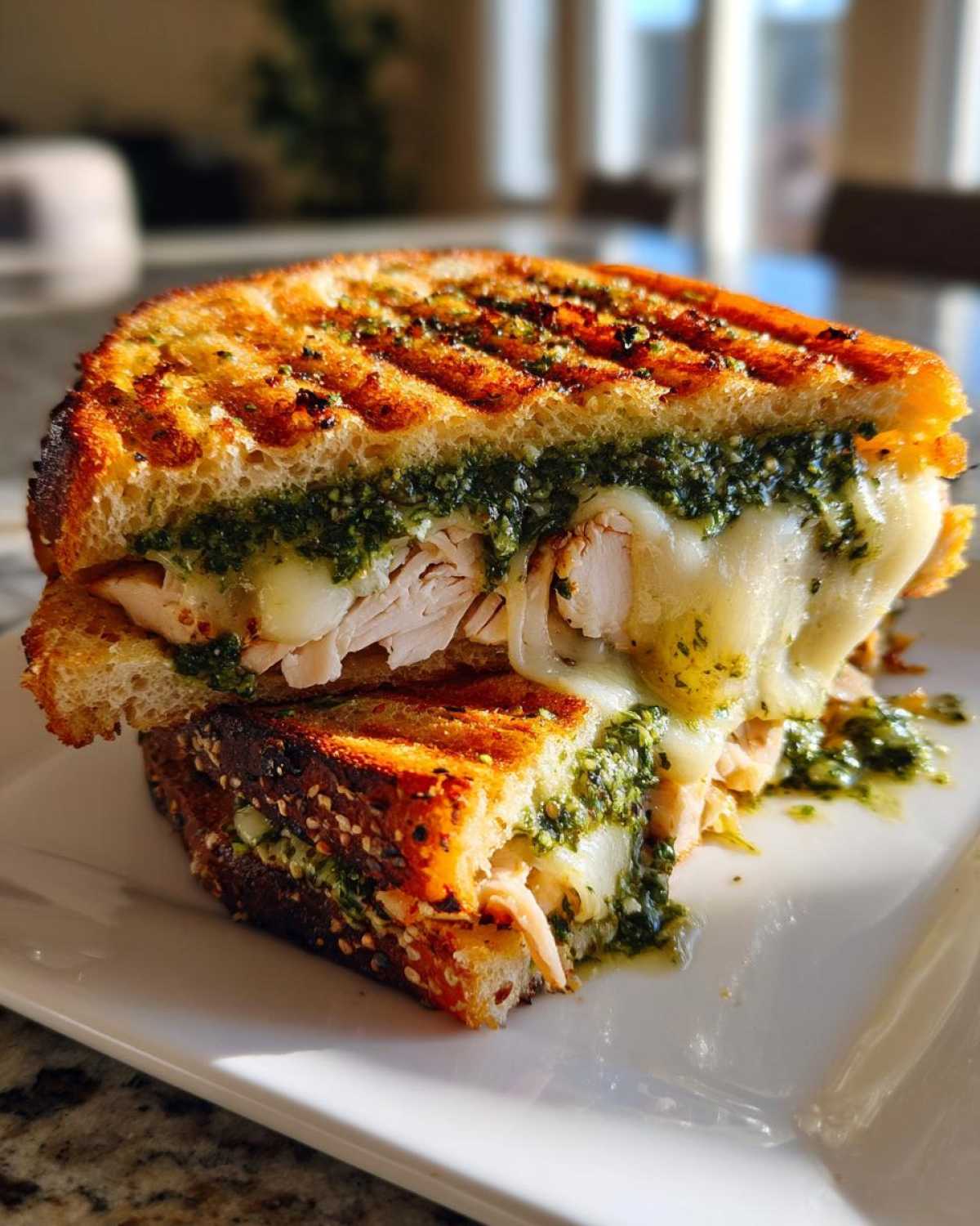Pesto Chicken Panini - detail 3
