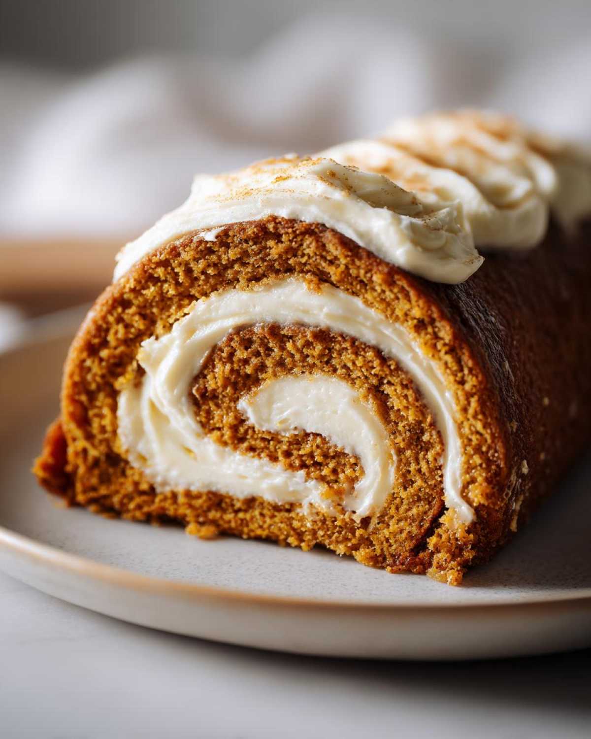 Pumpkin Roll Cake - detail 2