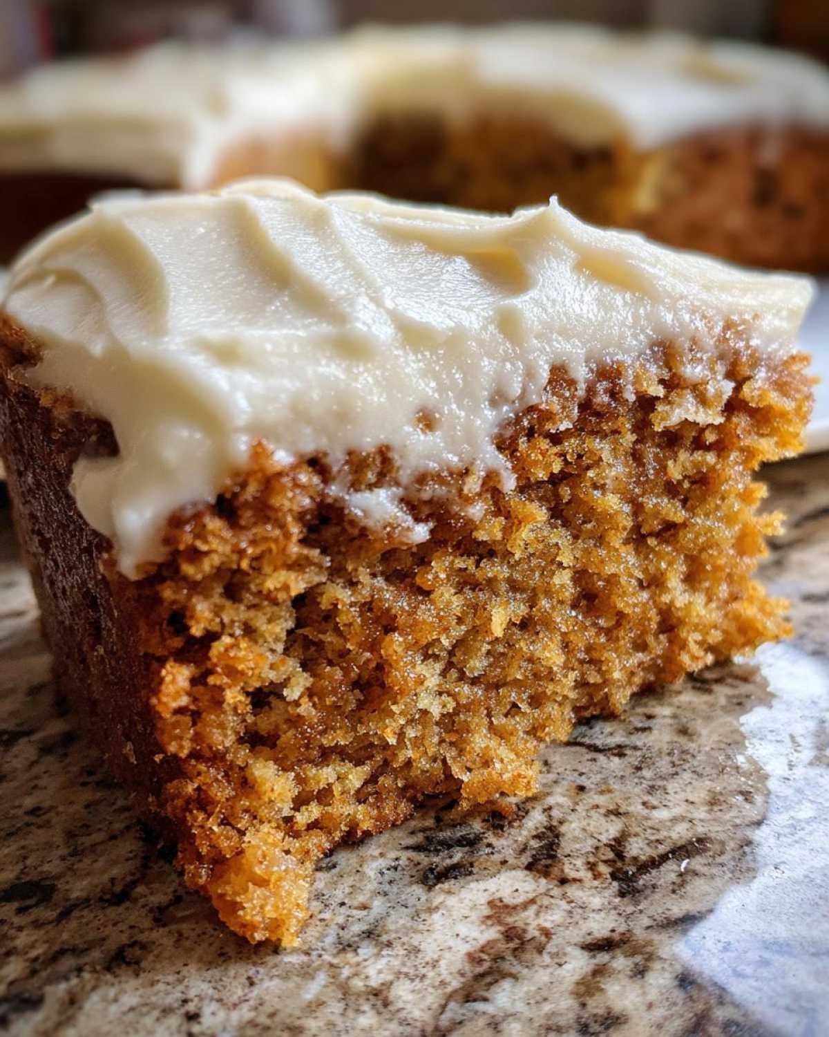 Pumpkin Spice Cake with Cream Cheese Frosting - detail 2