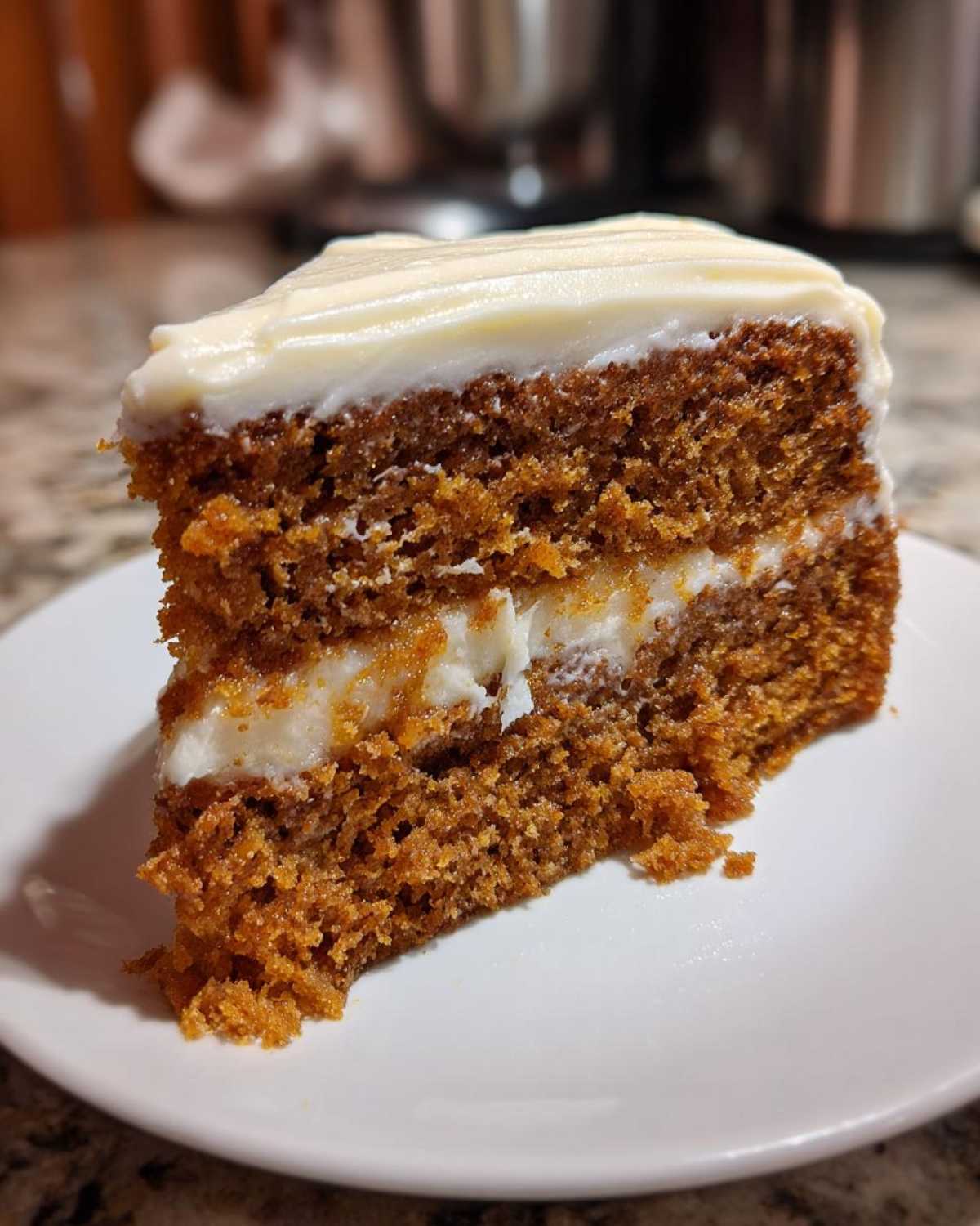 Pumpkin Spice Cake with Cream Cheese Frosting - detail 3
