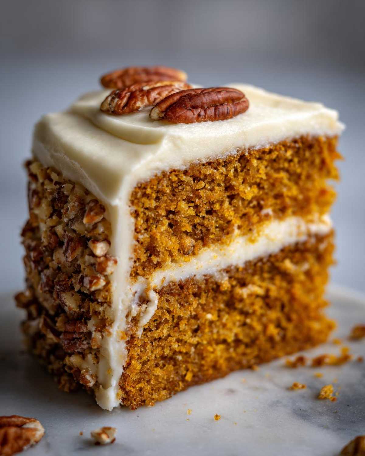 Pumpkin Spice Cake with Cream Cheese Frosting - detail 4