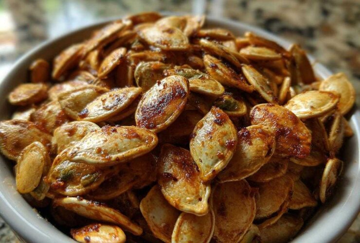 Pumpkin Spice Roasted Seeds
