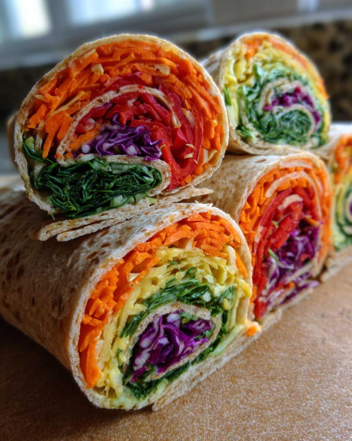 Rainbow Veggie Pinwheels - detail 3