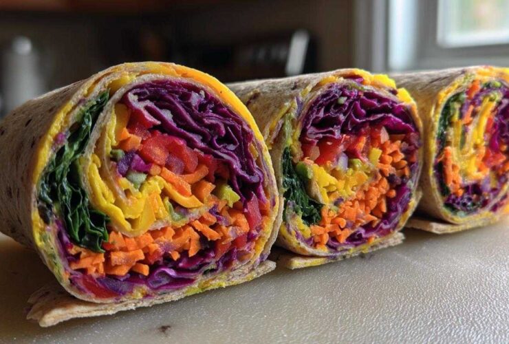 Rainbow Veggie Pinwheels