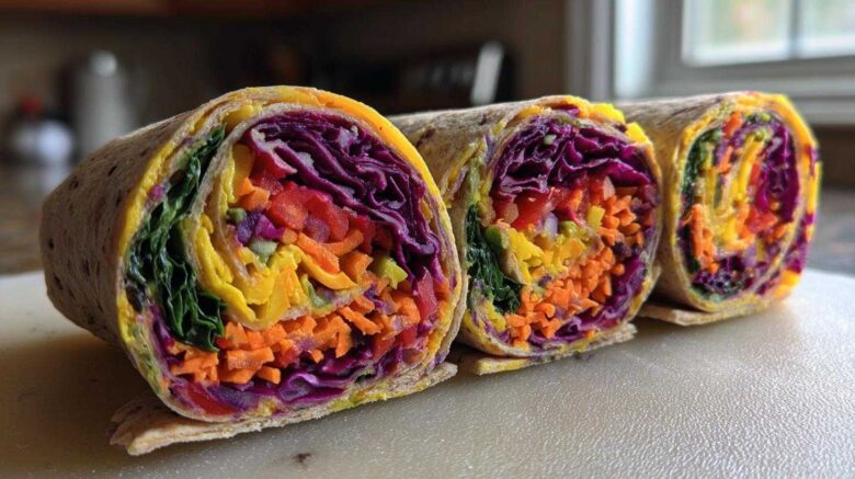 Rainbow Veggie Pinwheels