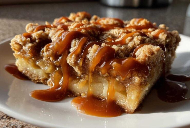 Salted Caramel Apple Pie Bars
