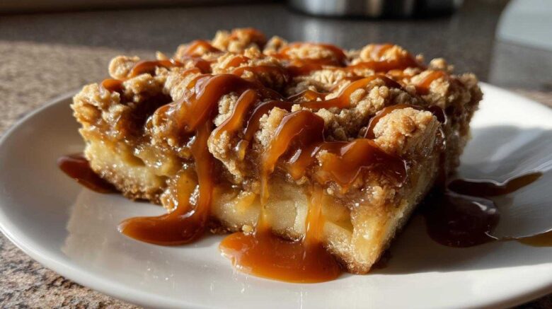 Salted Caramel Apple Pie Bars