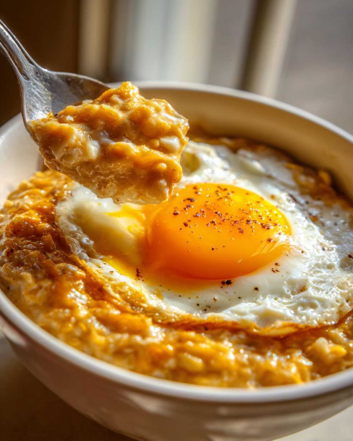 Savory Cheddar Egg Oatmeal - detail 1