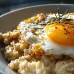 Savory Cheddar Egg Oatmeal