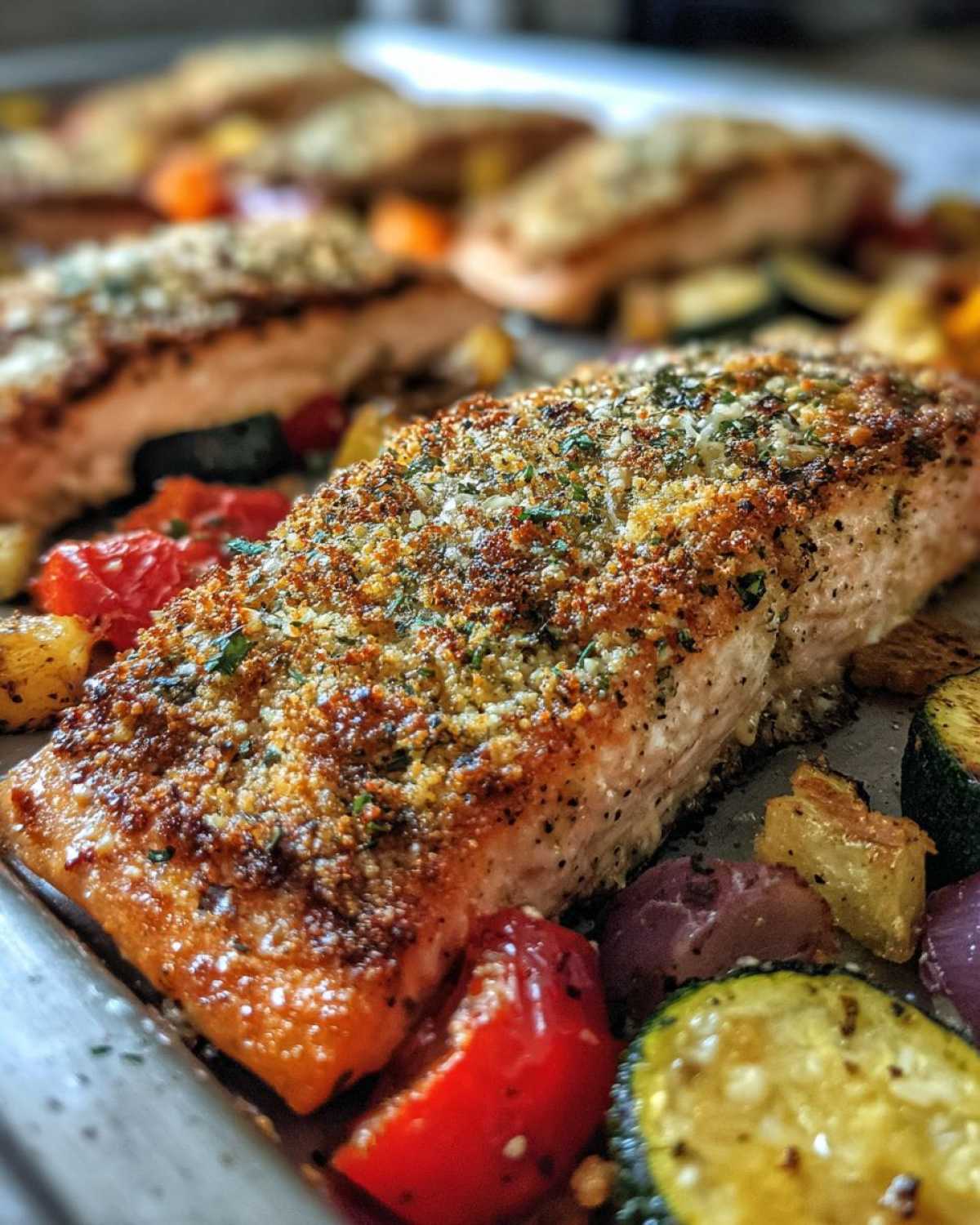 Sheet Pan Garlic Parmesan Salmon - detail 1