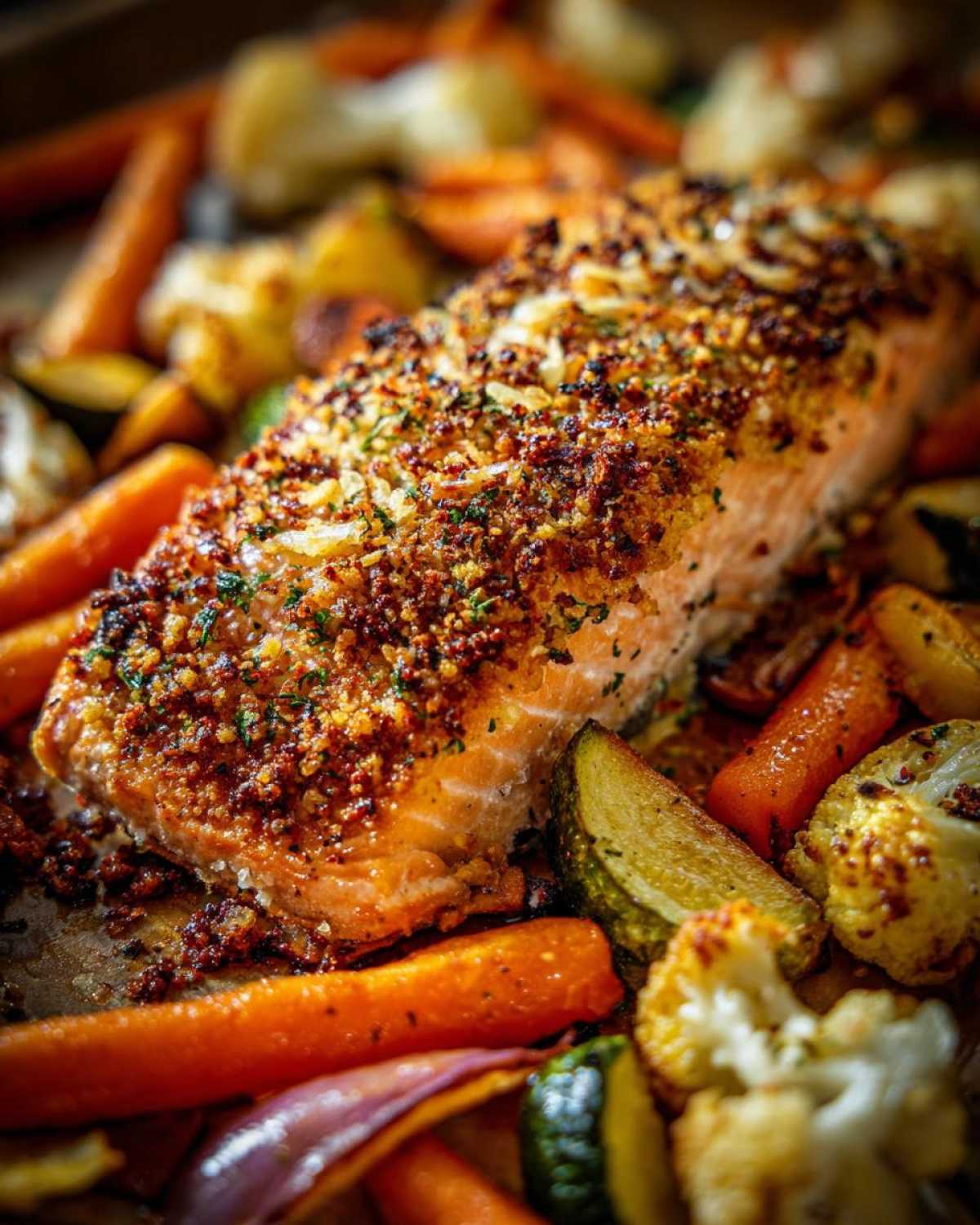 Sheet Pan Garlic Parmesan Salmon - detail 2