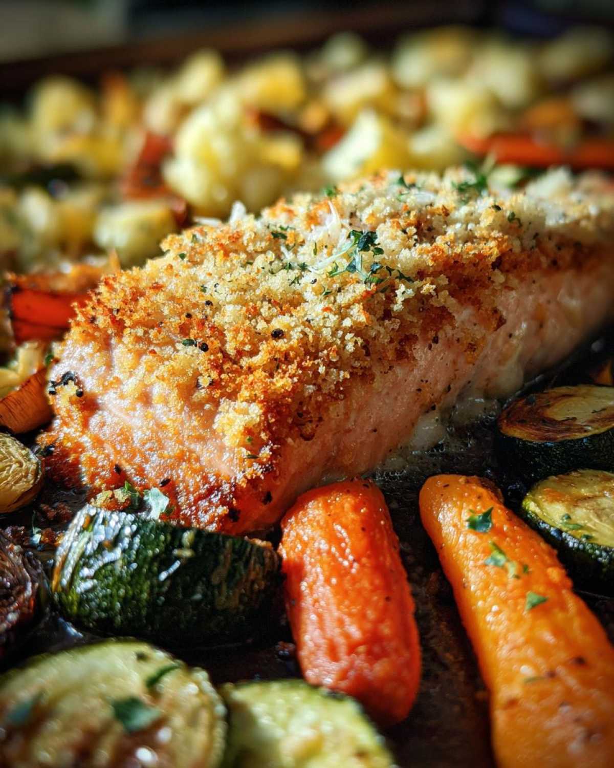 Sheet Pan Garlic Parmesan Salmon - detail 3