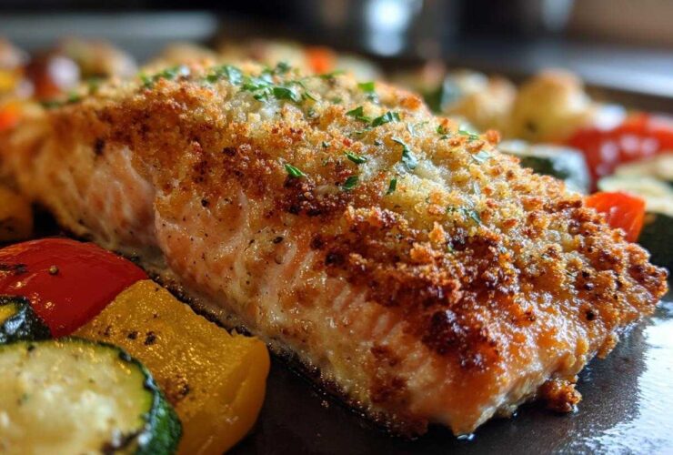 Sheet Pan Garlic Parmesan Salmon