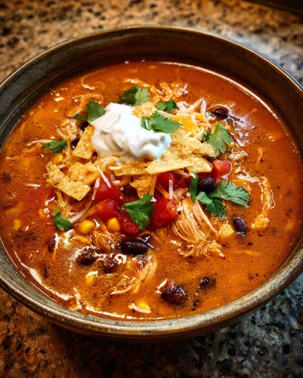 Slow Cooker Chicken Tortilla Soup - detail 4
