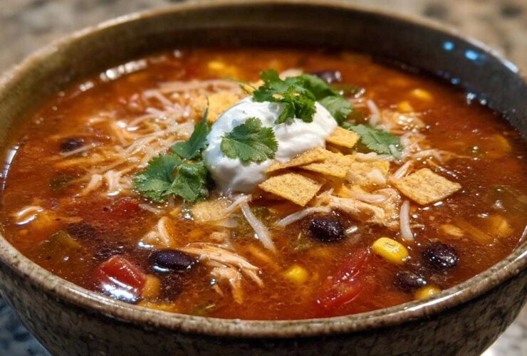 Slow Cooker Chicken Tortilla Soup