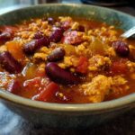 Slow Cooker Pumpkin Turkey Chili