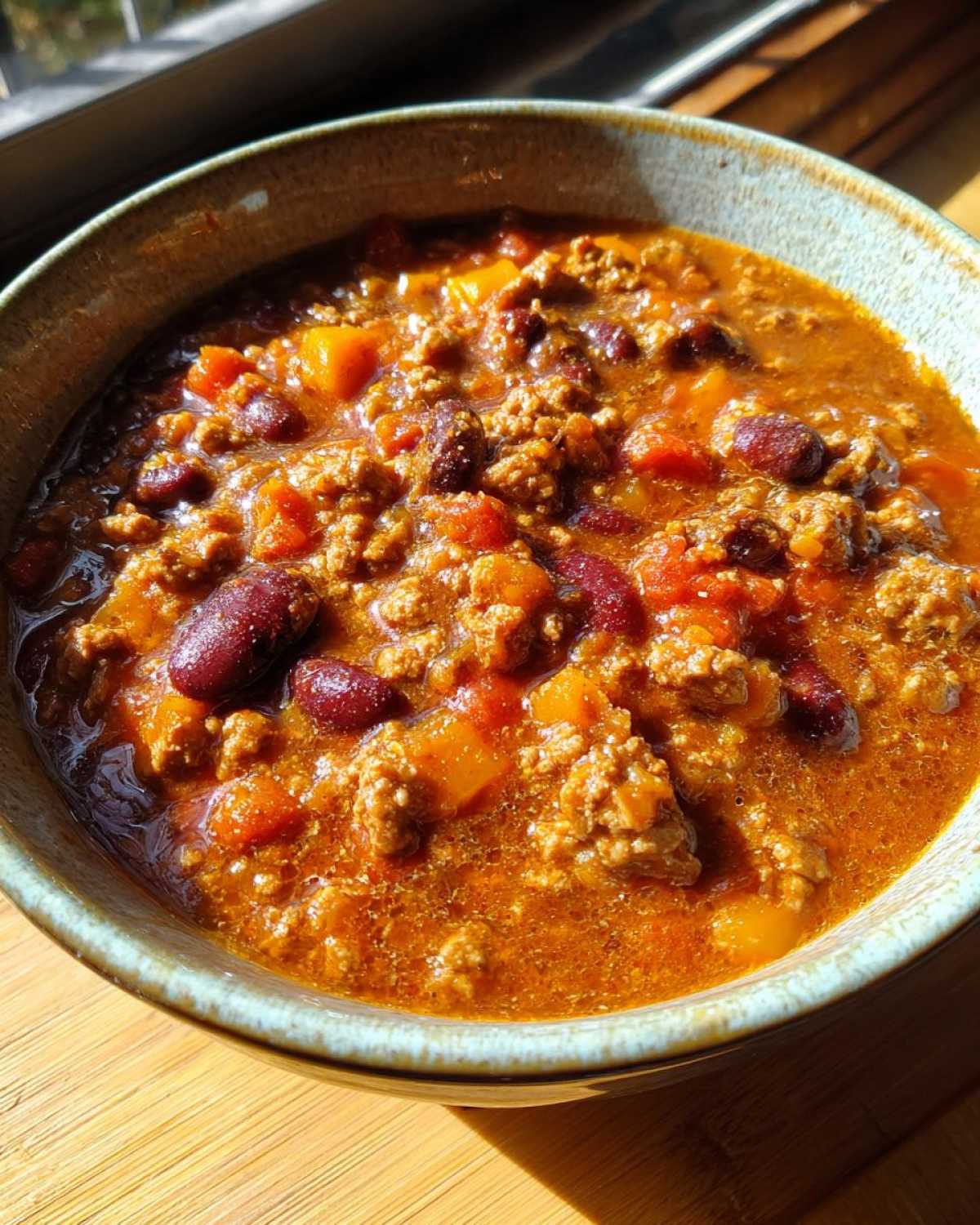 Slow Cooker Pumpkin Turkey Chili - detail 2