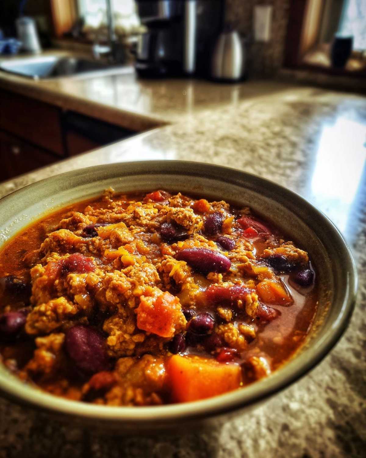 Slow Cooker Pumpkin Turkey Chili - detail 4