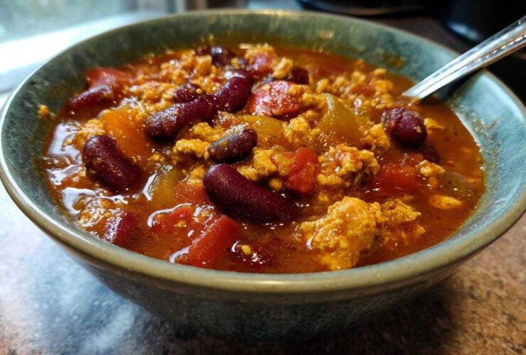 Slow Cooker Pumpkin Turkey Chili