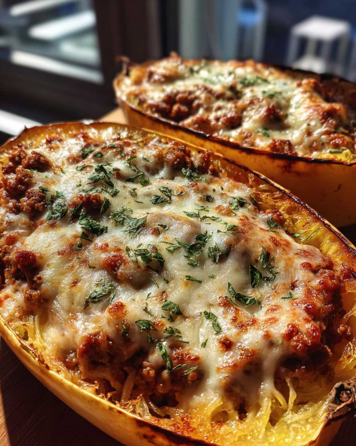 Spaghetti Squash Lasagna Boats - detail 1