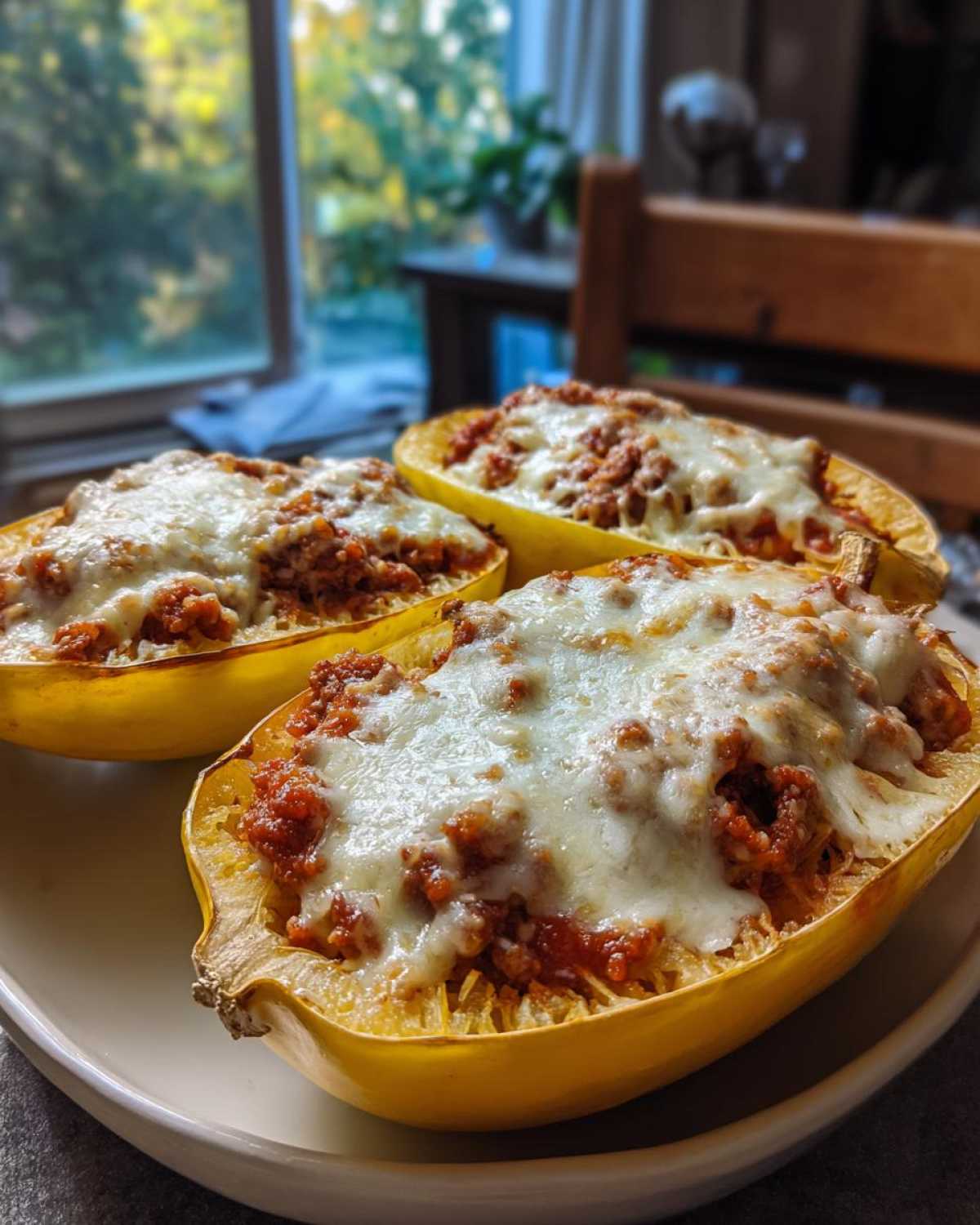 Spaghetti Squash Lasagna Boats - detail 3