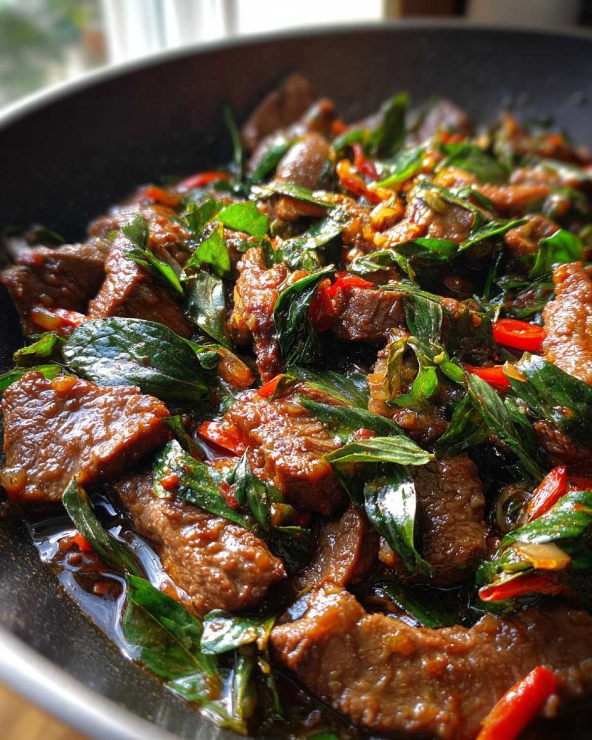 Spicy Thai Basil Beef Stir-Fry - detail 3