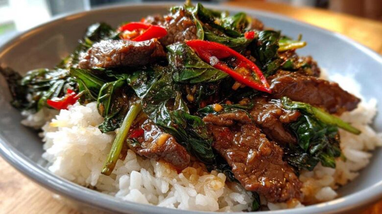 Spicy Thai Basil Beef Stir-Fry