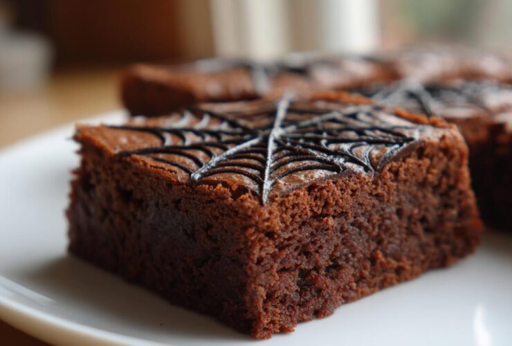 Spiderweb Brownies