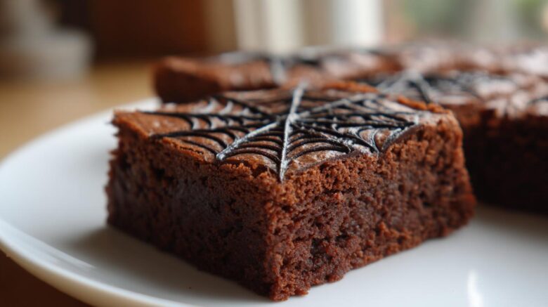 Spiderweb Brownies
