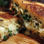 Spinach Artichoke Grilled Cheese