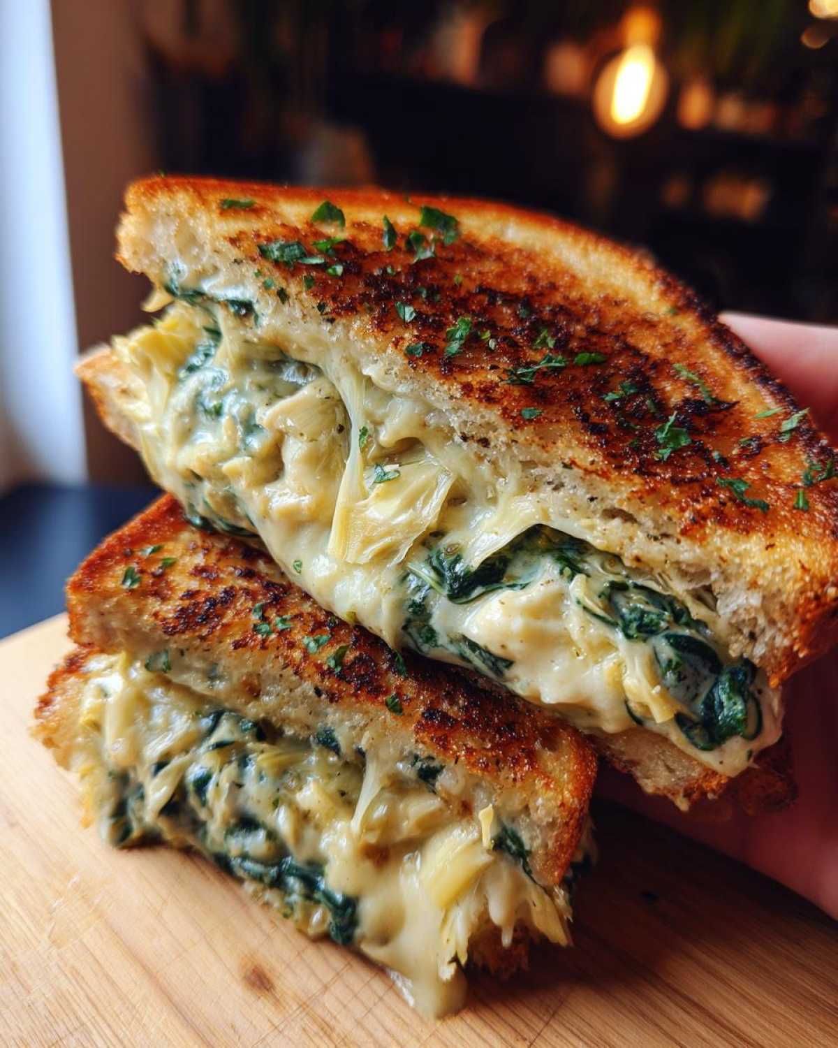 Spinach Artichoke Grilled Cheese - detail 3