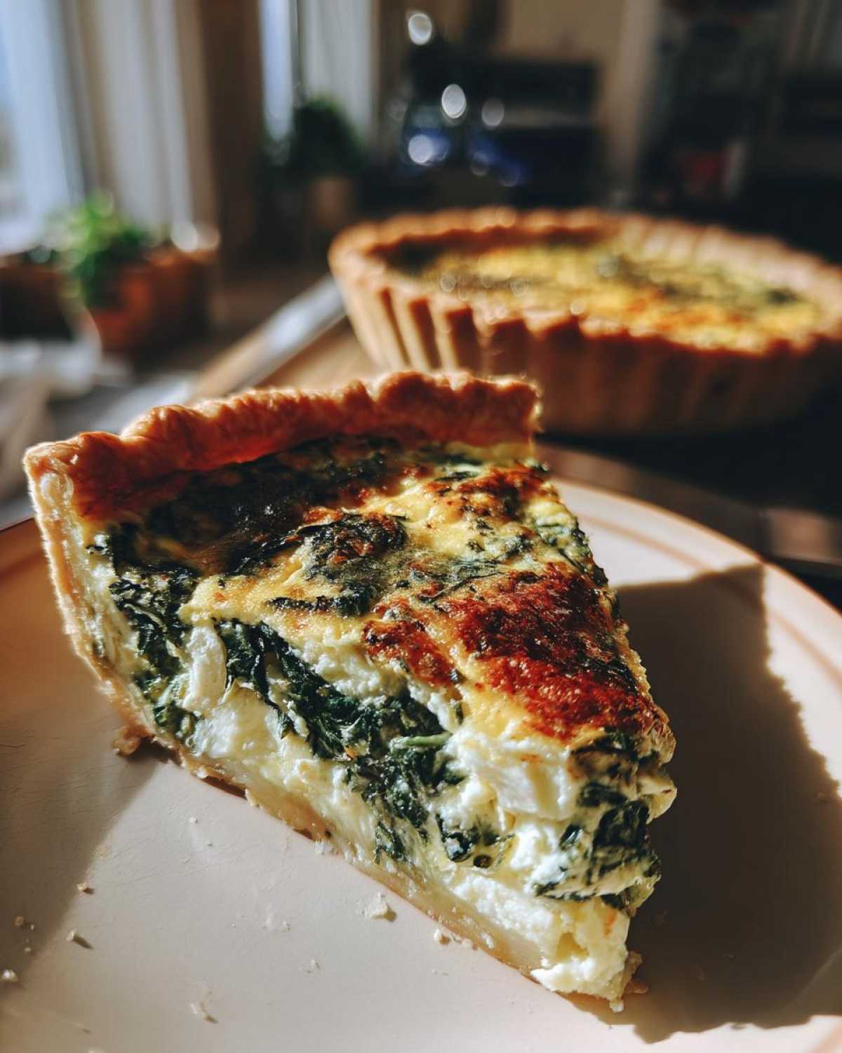 Spinach Feta Quiche - detail 2