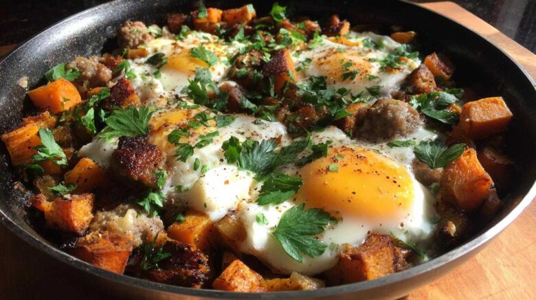 Sweet Potato Sausage Breakfast Hash