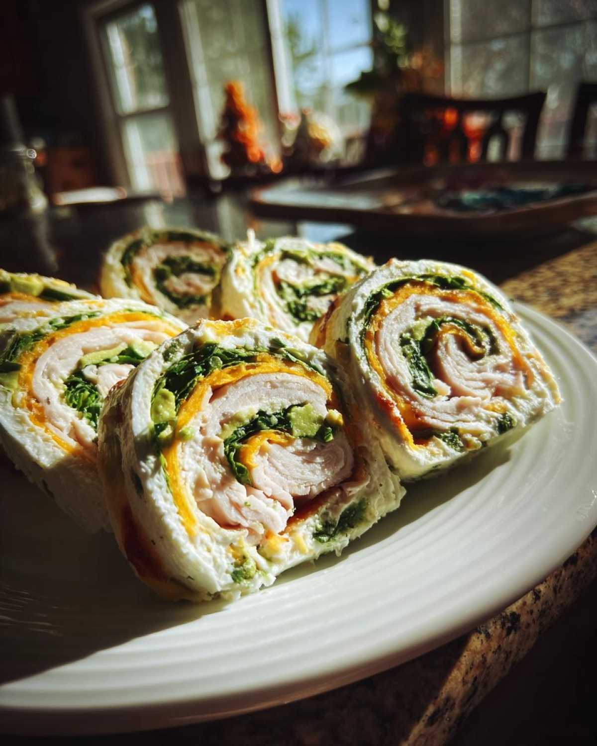 Turkey Avocado Pinwheels - detail 3