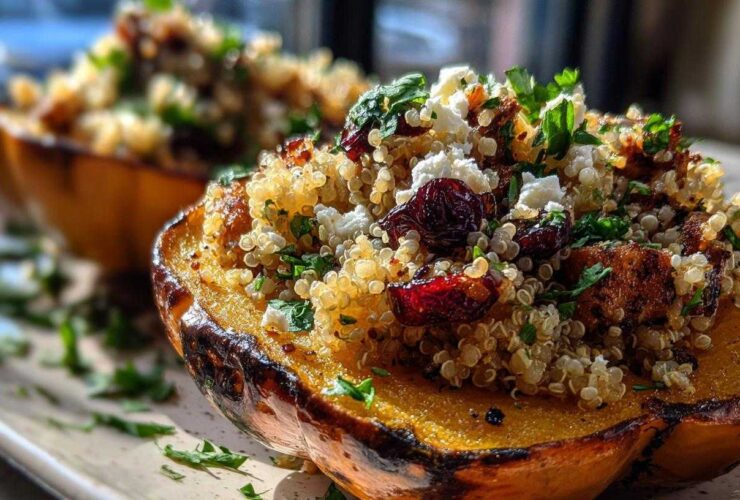 Vegetarian Stuffed Acorn Squash