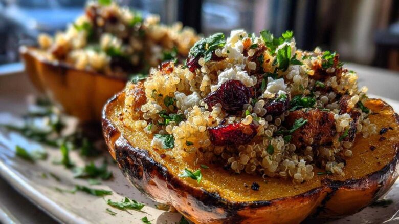Vegetarian Stuffed Acorn Squash