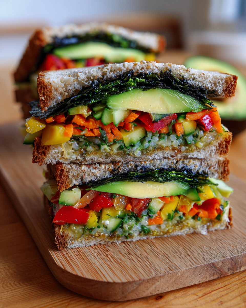 Veggie Sushi Sandwich Rolls - detail 2
