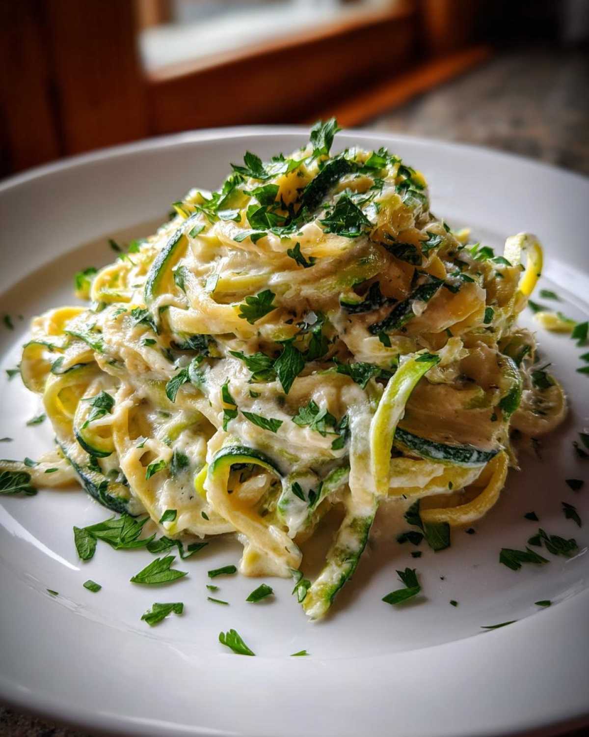 Zucchini Noodle Alfredo - detail 2